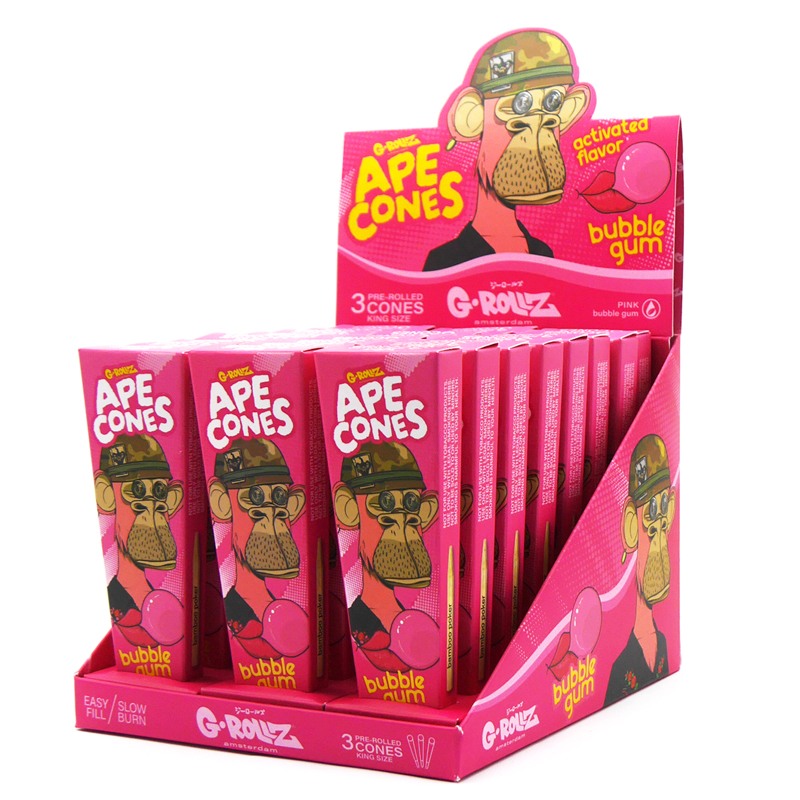 G-Rollz | Ape Cones (3-pack) | Bubble Gum