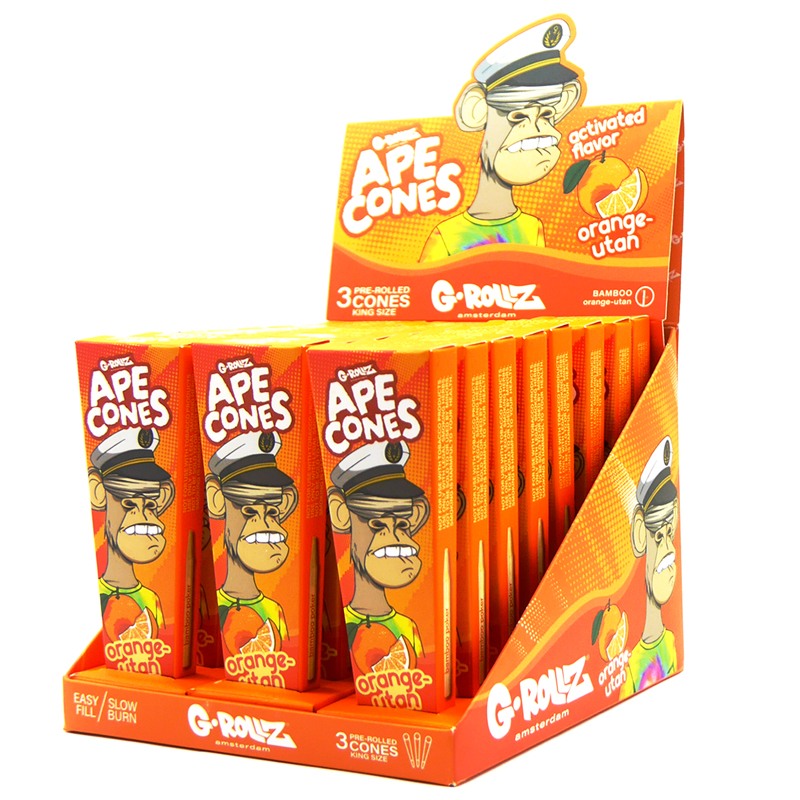 G-Rollz | Ape Cones (3-pack) | Orange-utan