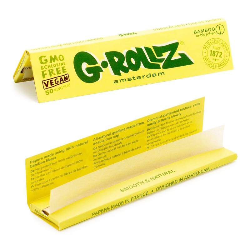 G-Rollz | Bamboo Unbleached 50 KS Papers