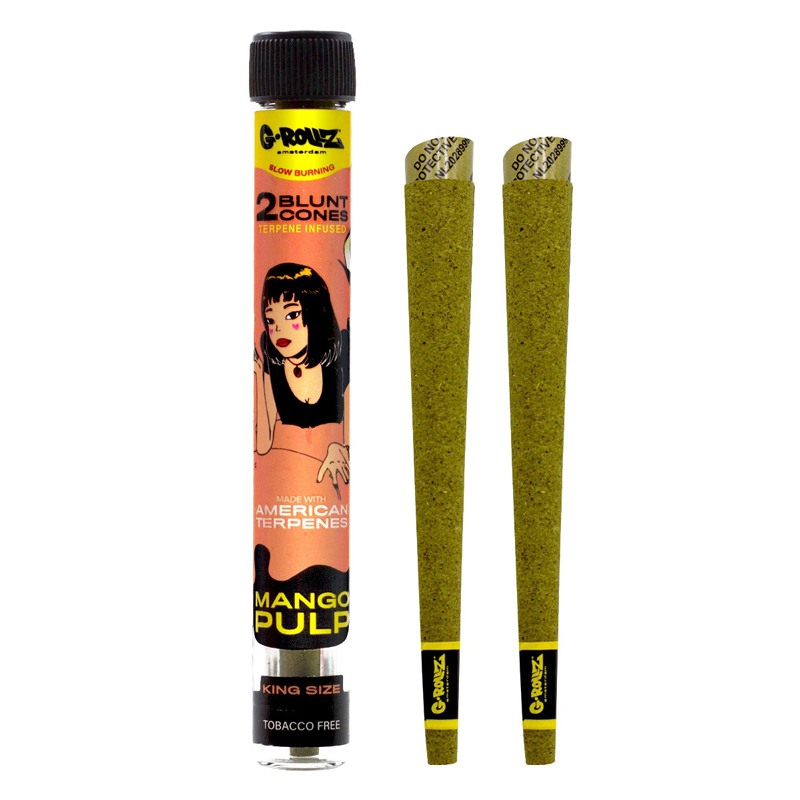 G-Rollz | Terpene Infused Blunt Cones 'Mango Pulp' (2pcs)
