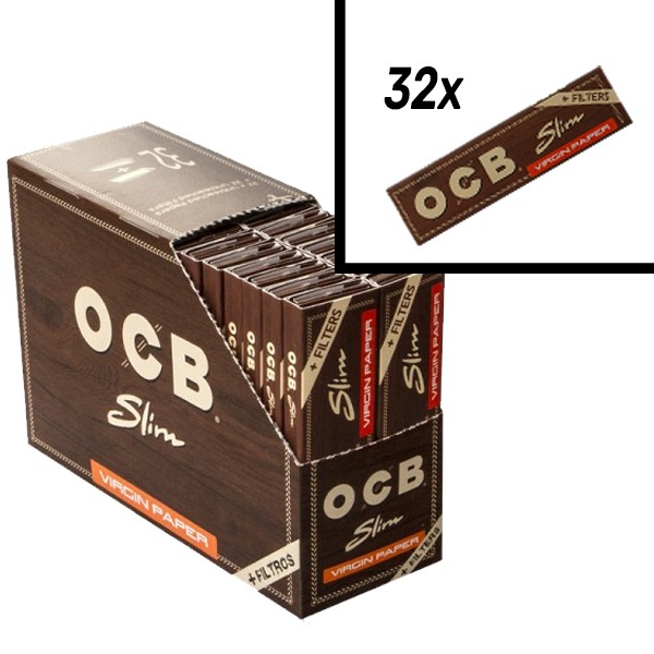 OCB | Displaybox Virgin Slim + Tips (32st)