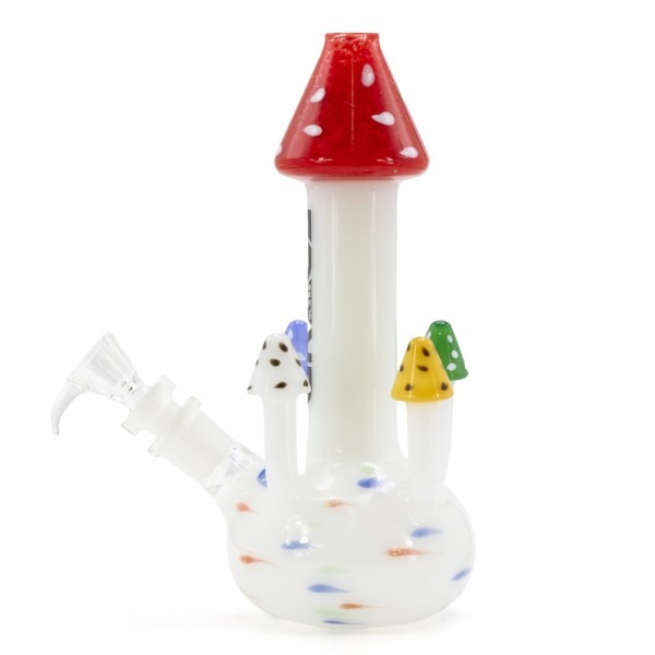 Grace Glass | Magic Mushrooms Bong Red Top (24cm)