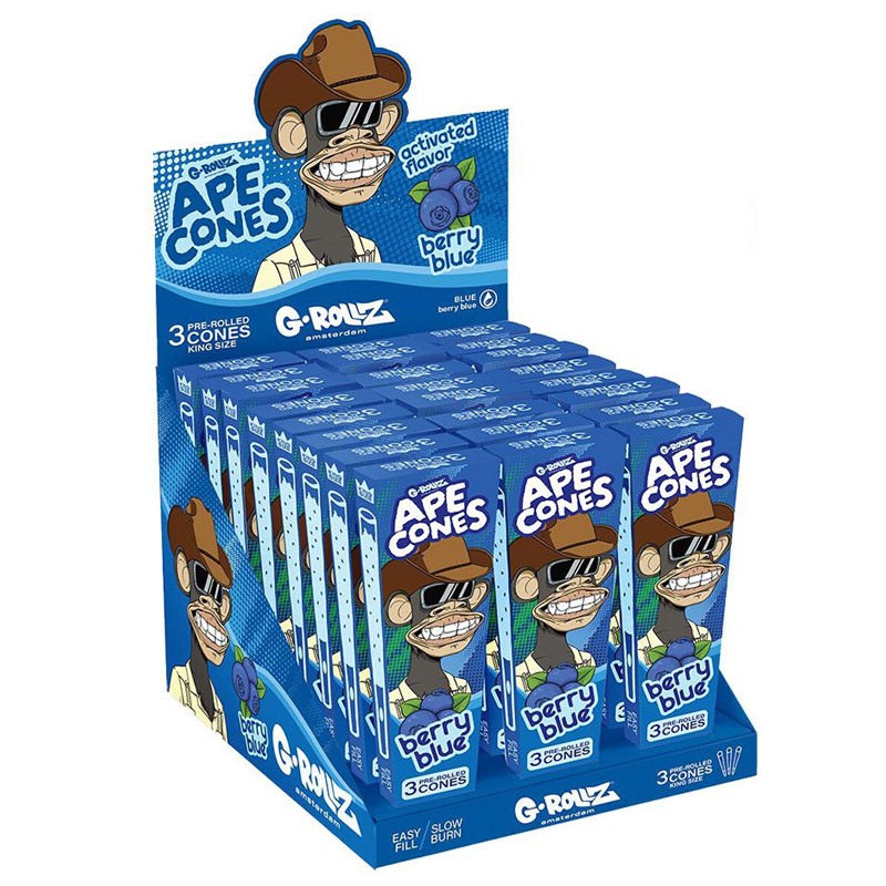 G-Rollz | Ape Cones (3-pack) | Berry Blue
