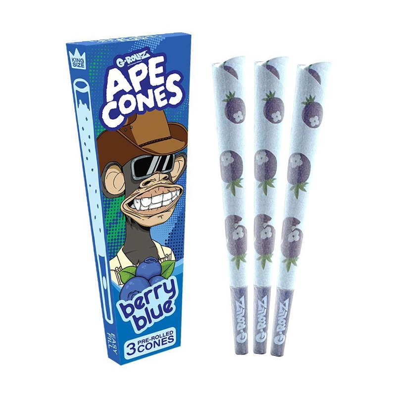 G-Rollz | Ape Cones (3-pack) | Berry Blue