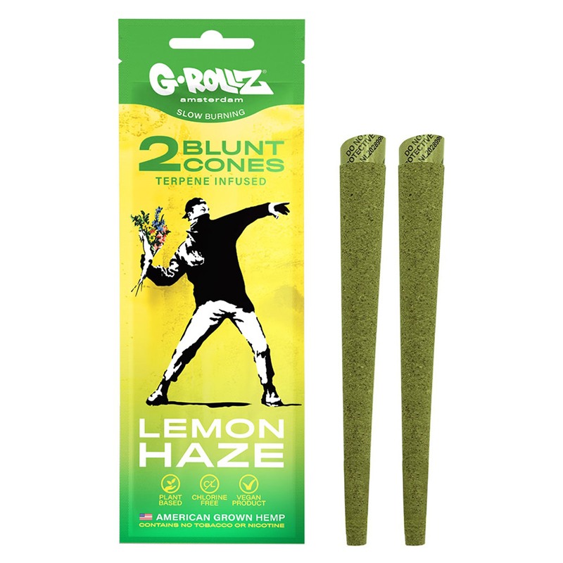 G-Rollz | Lemon Haze Terpene Infused Cones (2-pack)